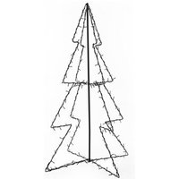 Árbol de Navidad LED 160 Luces 78x120 cm