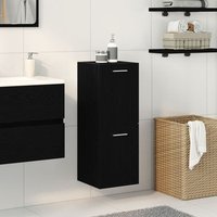 Armario de Pared para Baño 30x30x80 cm Madera Roble Fabricada V9329