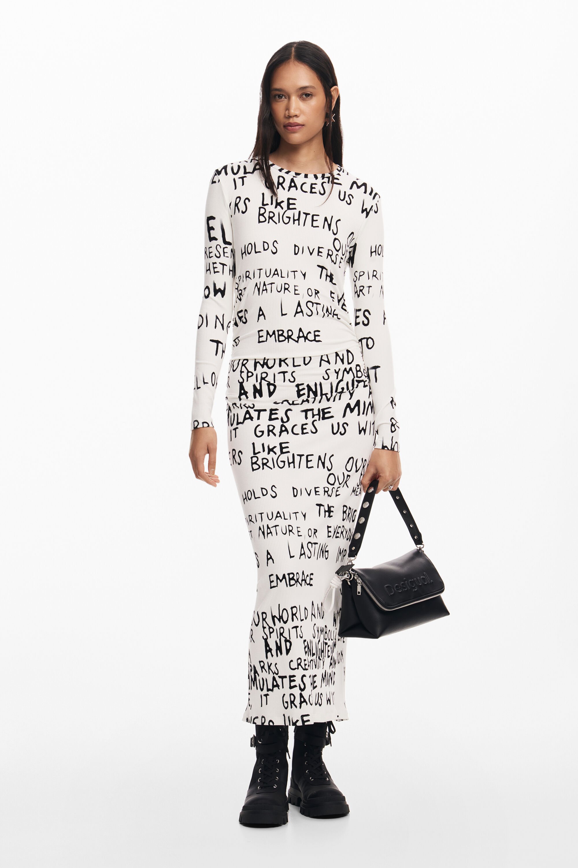 Vestido midi Desigual para mujer