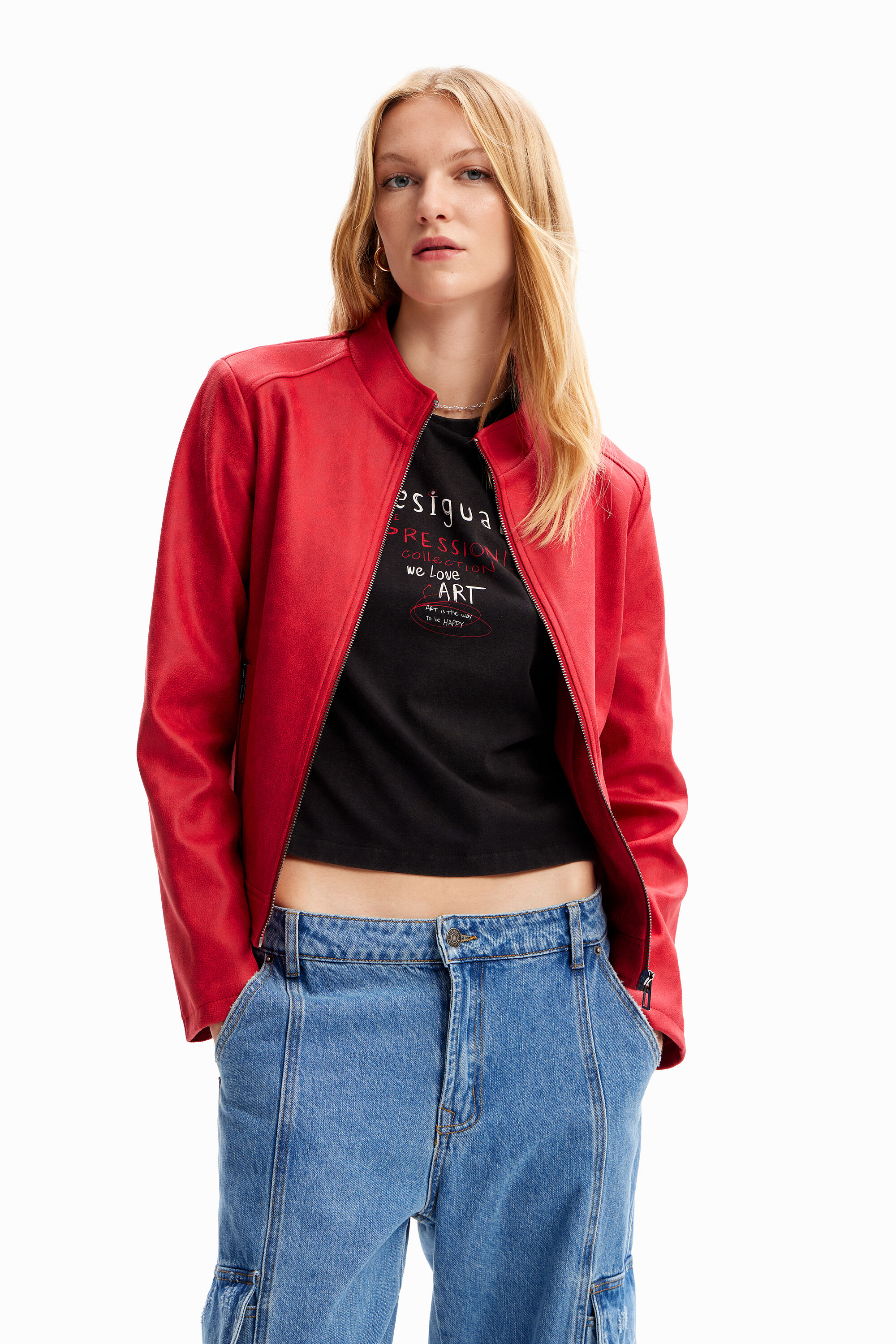 Desigual Cazadora biker slim mujer