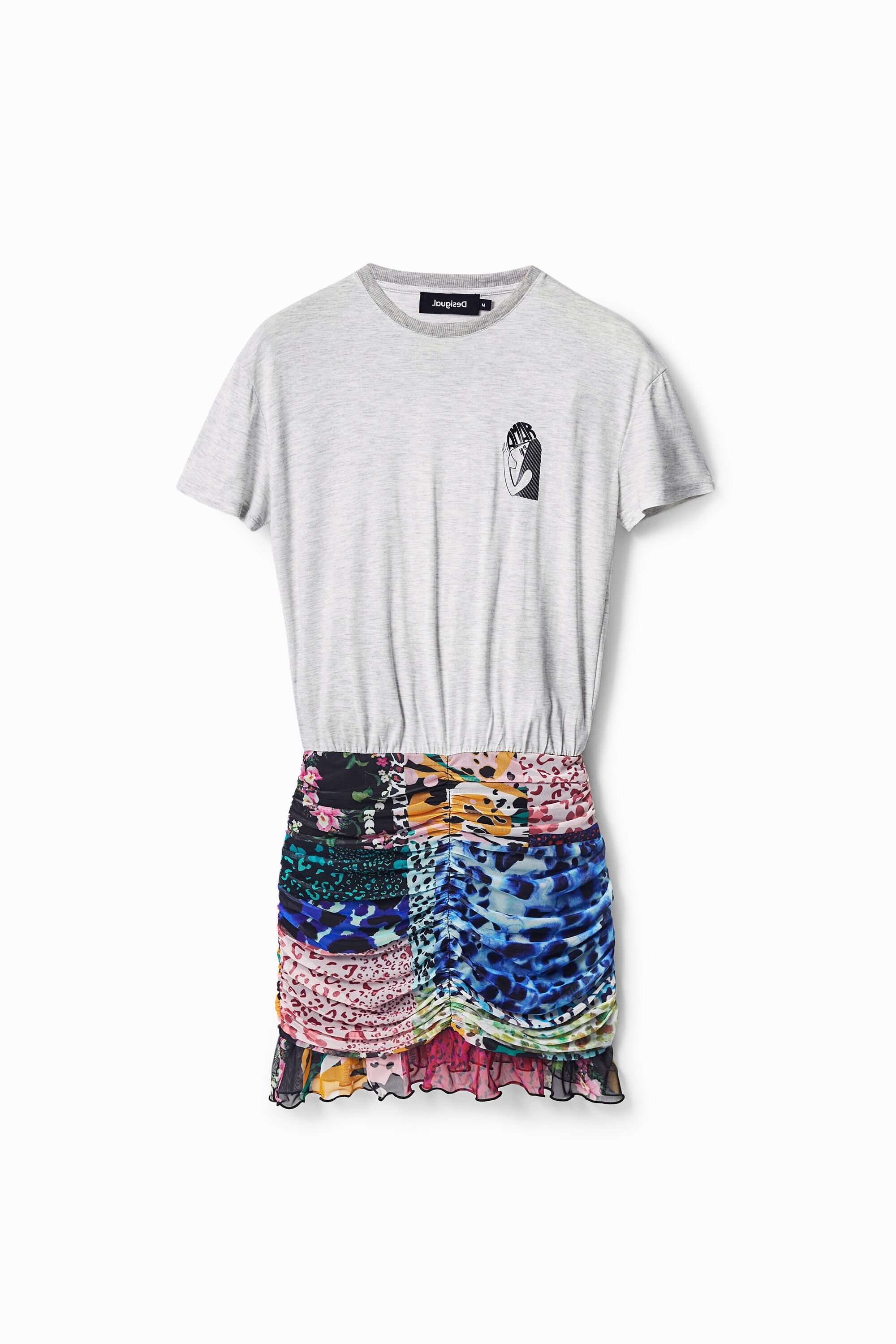 Vestido Corto Dos Piezas Mujer Desigual
