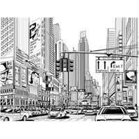 Papel Pintado 3D - Calles de Nueva York (200x154 cm) Papel Pintado 3D - Calles de Nueva York (200x154 cm)