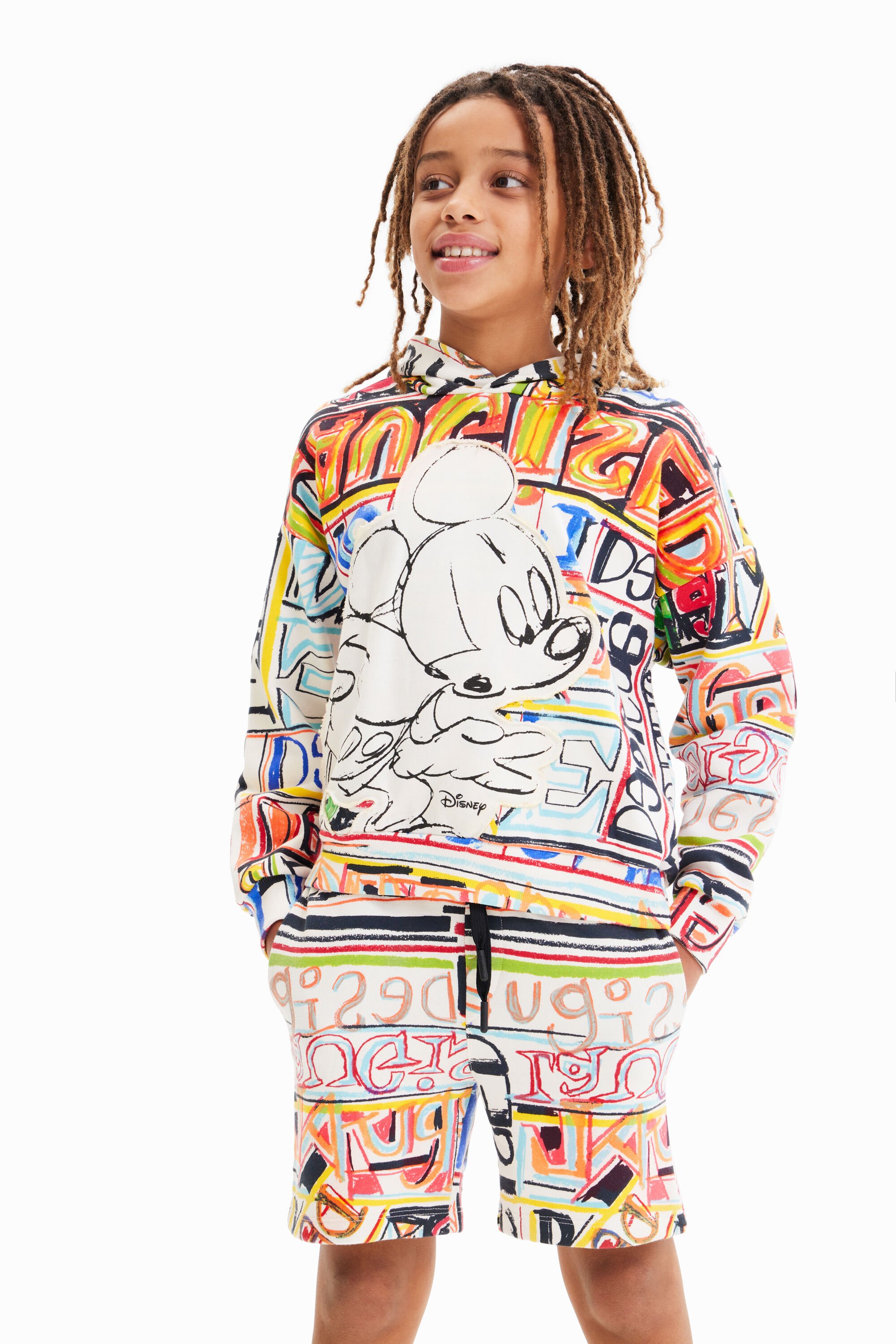 Desigual Sudadera oversize Mickey Mouse hombre Desigual Sudadera oversize Mickey Mouse hombre