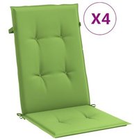 Cojines de Silla Respaldo Alto 4 Unidades 120x50x4 cm