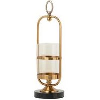 Portavelas Metal Cristal 13x13x42 Cm Portavelas Metal Cristal 13x13x42 Cm