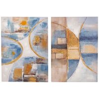Set 2 Lienzos Abstractos 50x3x70 cm