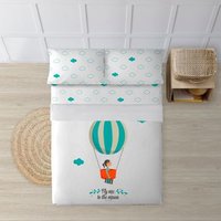 Juego de Sábanas 100% Algodón Globo Chica para Cama de 105 (175x270 cm)