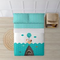 Pack de Juego de Sábanas 100% Algodón Tiburón Chico Cama 105