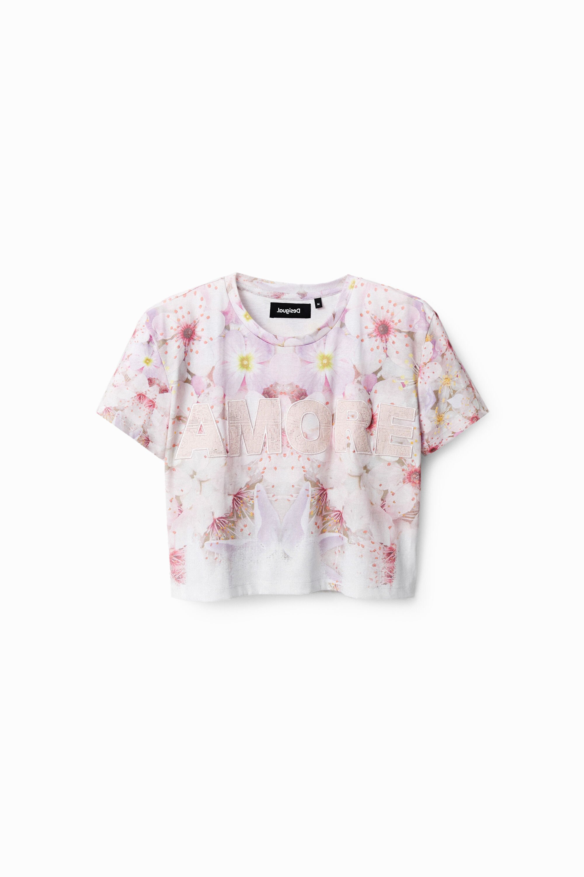 Camiseta crop Desigual Amore