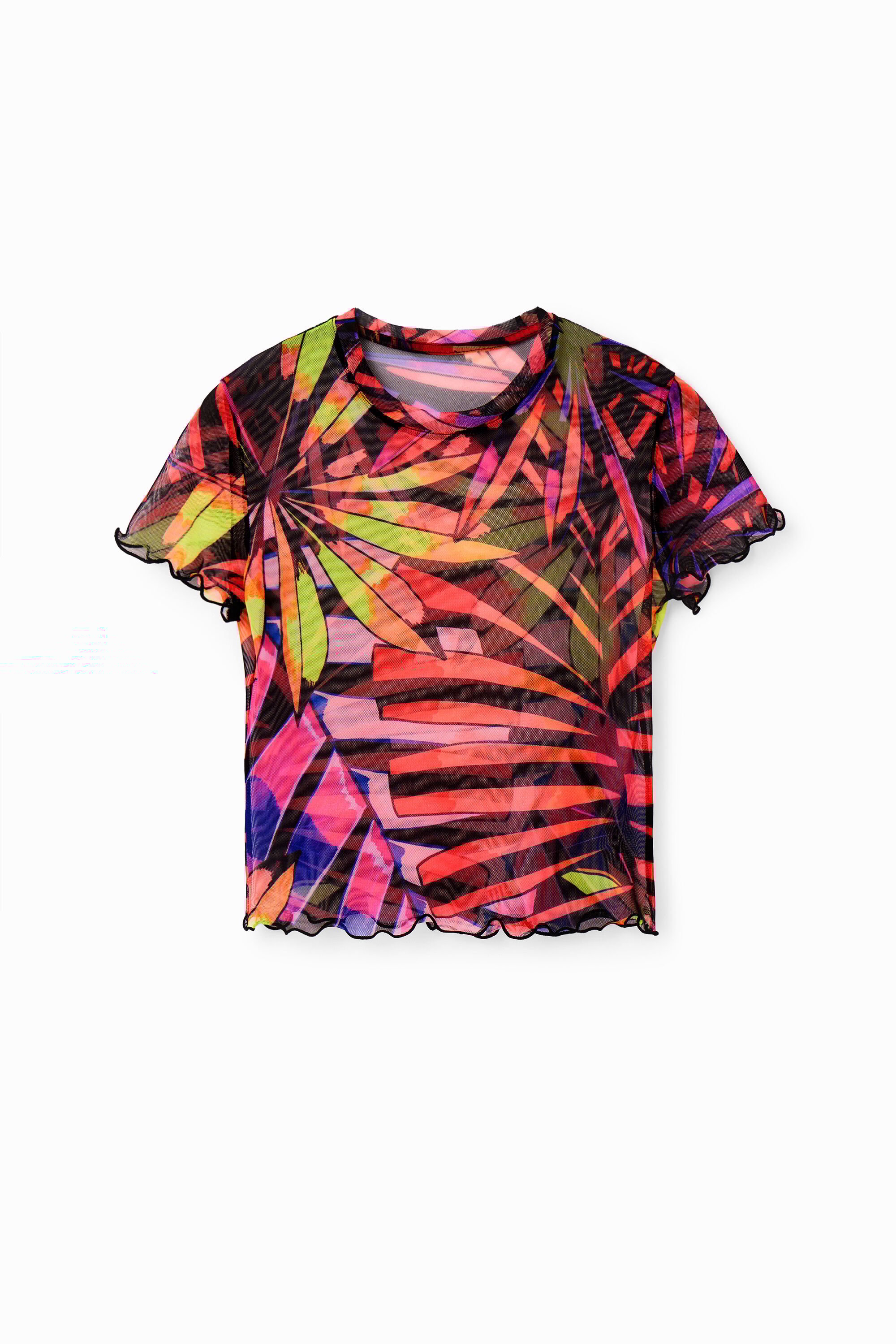 Camiseta corta Desigual tul tropical fehombre
