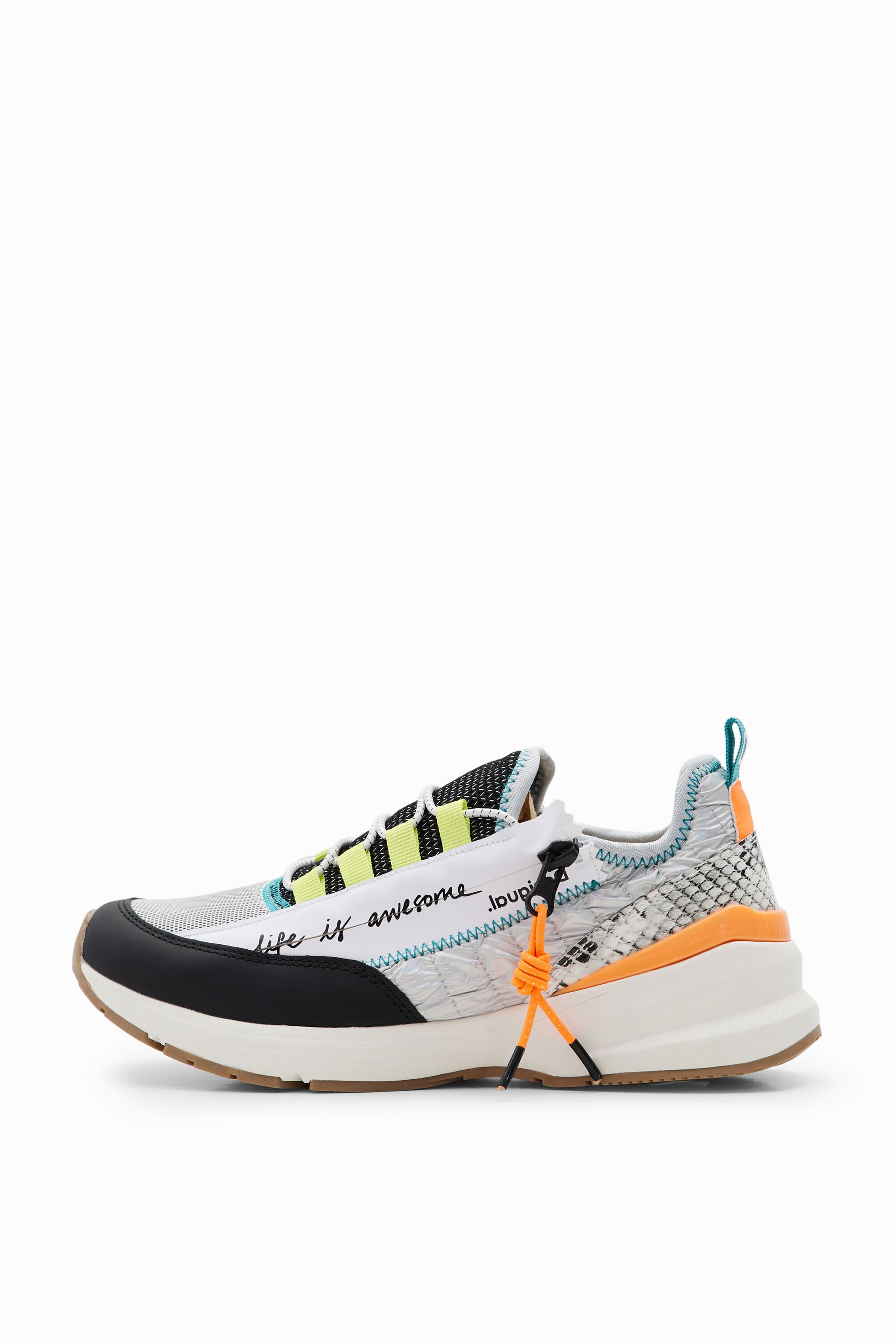 Desigual Sneakers Runner Patch con cremallera para hombre