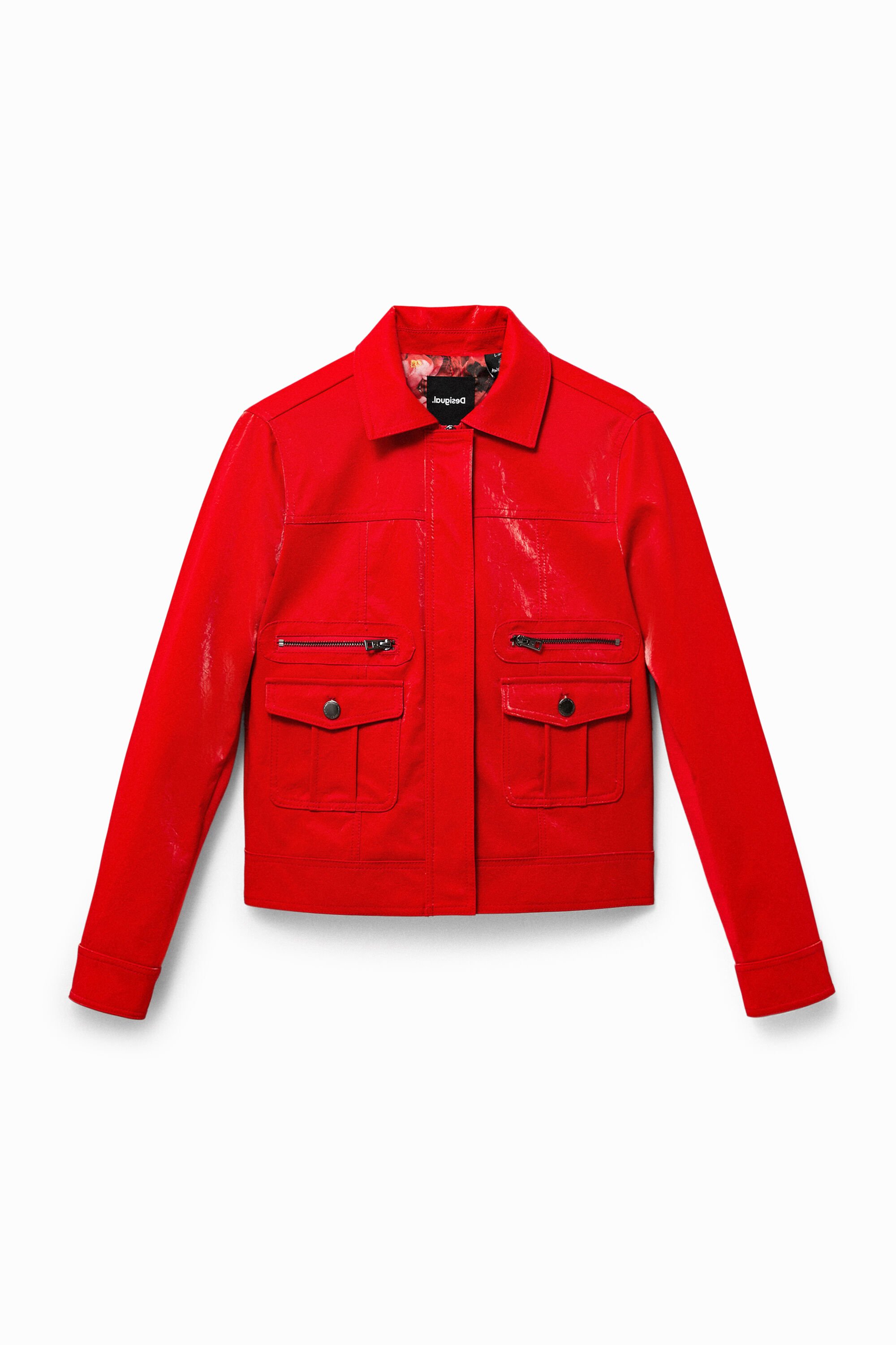 Chaqueta Desigual PU bolsillos