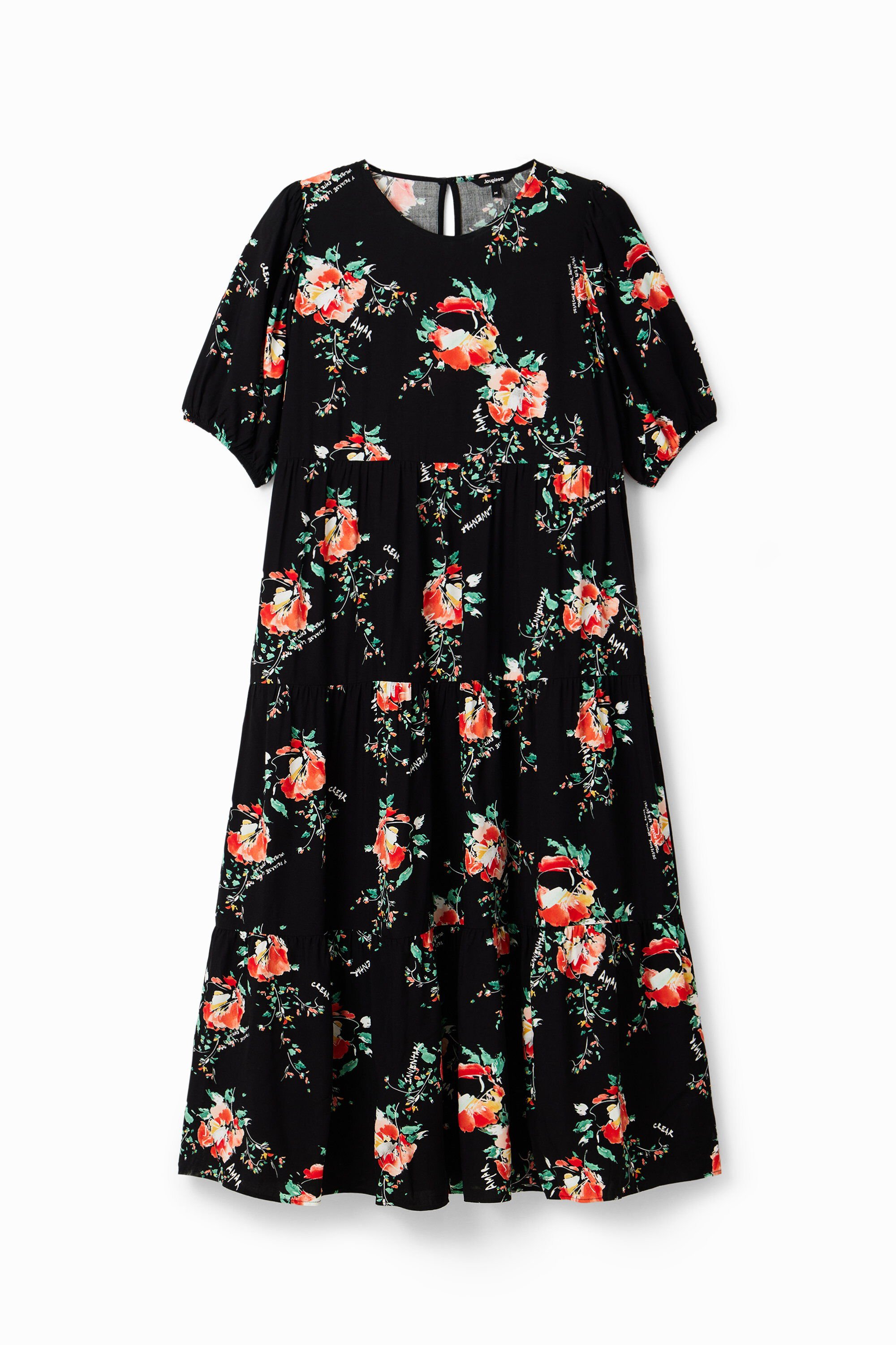 Vestido midi floral Desigual Vestido midi floral Desigual