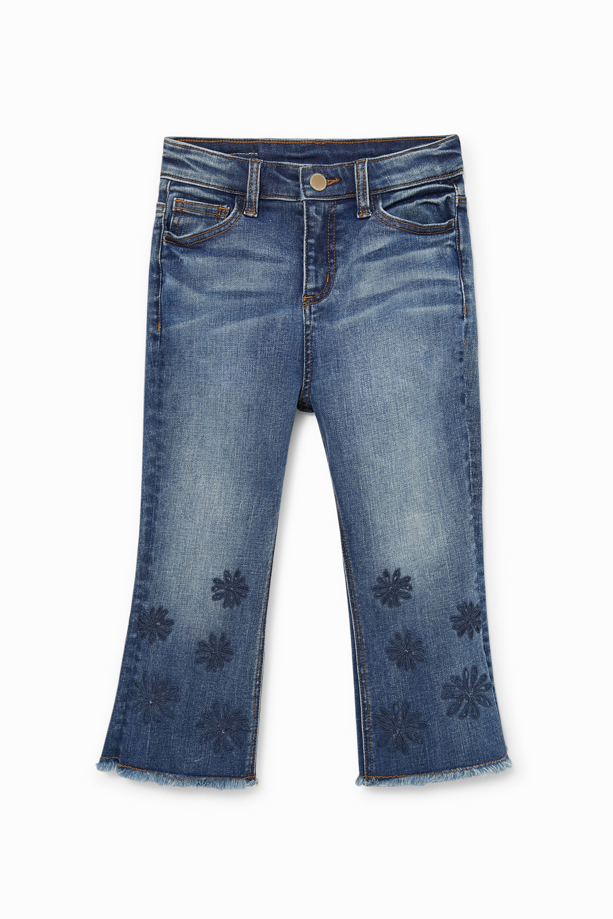 Desigual Vaquero flare cropped fehombre
