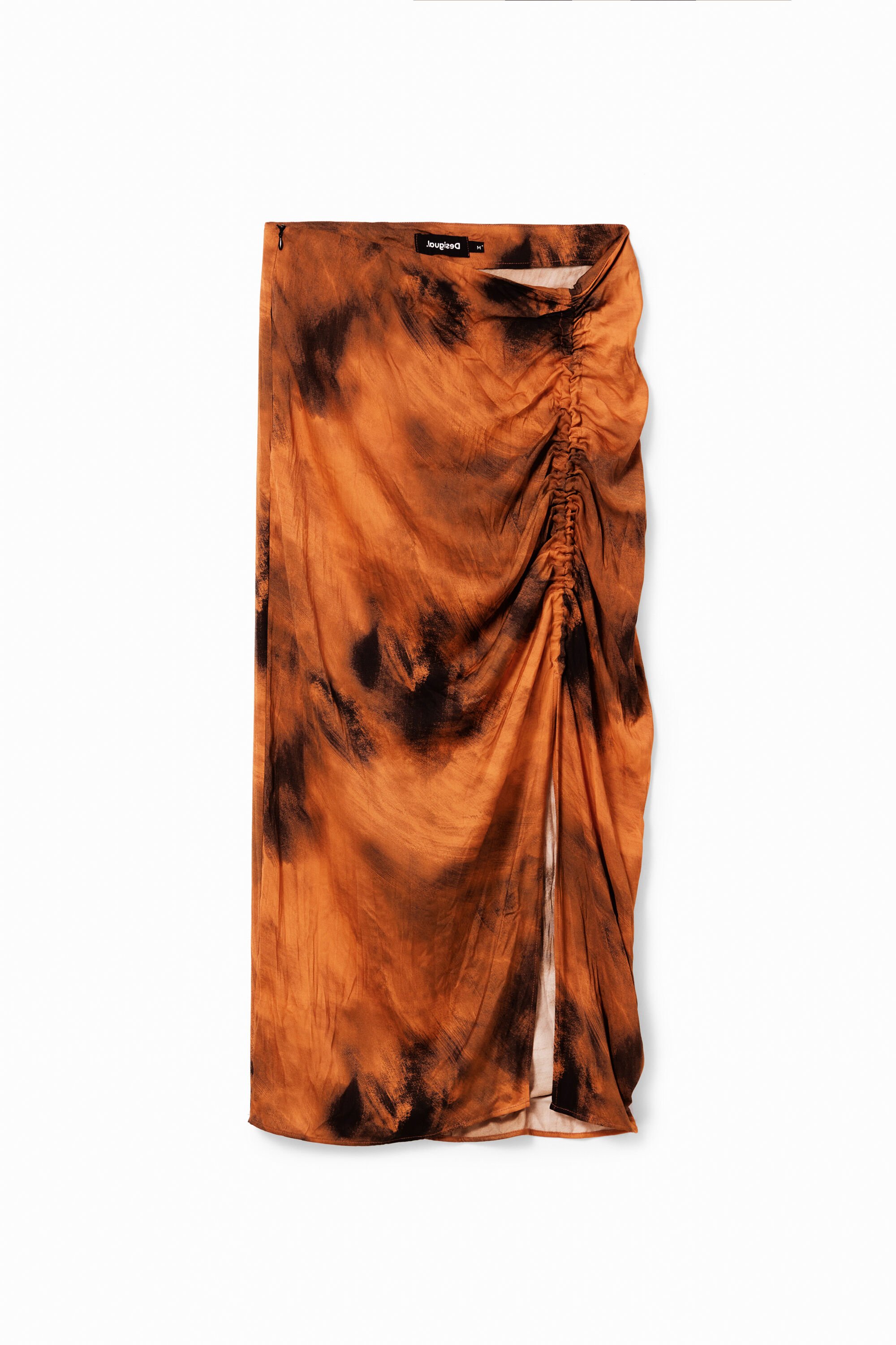 Falda midi fruncido regulable Desigual