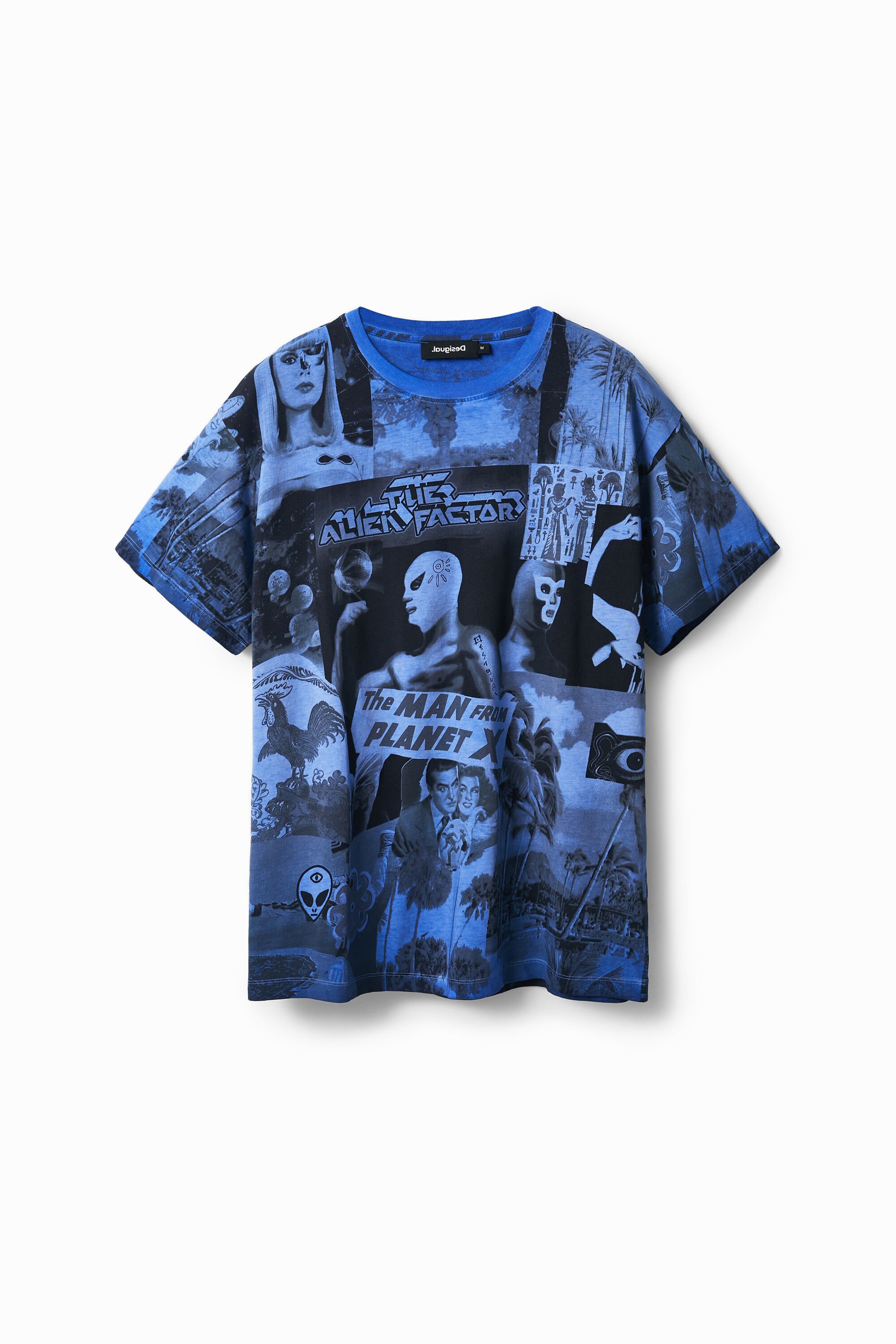 Camiseta Desigual collage aliens hombre