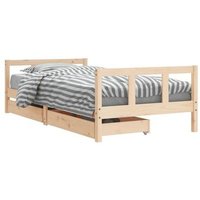 Estructura de cama infantil con cajones, madera de pino, 90x190 cm - Vidaxl