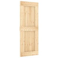 Puerta Madera Maciza Pino Narvik 80x210 Cm Vidaxl