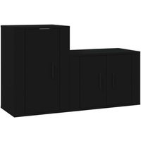 Set de muebles para TV 2 piezas de madera contrachapada Vidaxl