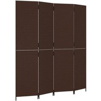 Biombo Vidaxl de 4 Paneles de Ratán Sintético Biombo Vidaxl de 4 Paneles de Ratán Sintético