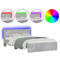 Estructura de Cama con Cabecero y Luces LED 135x190cm