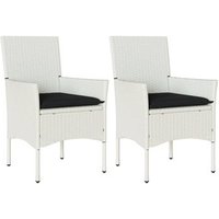 Set de 2 Sillas de Jardín Vidaxl Ratán Sintético