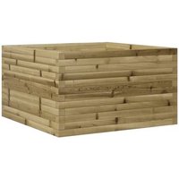Jardinera de Madera de Pino Impregnada Vidaxl 80x80x45,5 Cm