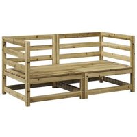 Juego de Sofás de Jardín 2 Piezas de Madera de Pino