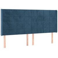 Cabecero Con Orejas De Terciopelo 163x16x118/128 Cm Vidaxl