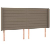 Cabecero de tela Vidaxl 163x16x118/128 cm