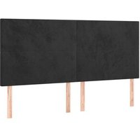 Cabeceros 4 Unidades De Terciopelo 100x5x78/88 Cm