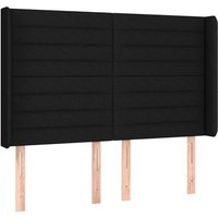 Cabecero con orejas de tela 147x16x118/128 cm