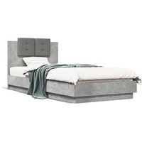 Cama con cabecero madera de ingeniería 100x200 cm