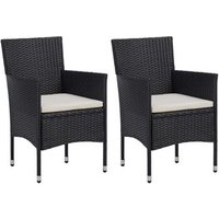 Silla de Comedor Exterior Ratán Sintético Vidaxl - Juego de 2