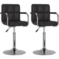 Sillas de Comedor Giratorias de Cuero Sintético (Pack x2)