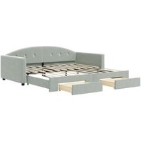 Sofá Cama Nido con Cajones Terciopelo 90x190 cm Vidaxl