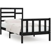 Estructura de Cama Madera Maciza de Pino 100x200 cm