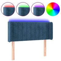 Cabecero Cama con LED de Tela (93x16x78/88 Cm)
