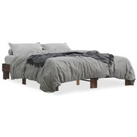 Estructura de cama Madera Ingeniería Metal 150x200 cm