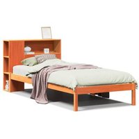 Cama con Estantería de Madera Maciza 100x200 Cm