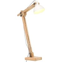 Lámpara de Pie de Madera Maciza de Mango Vidaxl