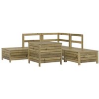 Juego de Sofás de Jardín 6 Piezas Madera de Pino Vidaxl Juego de Sofás de Jardín 6 Piezas Madera de Pino Vidaxl