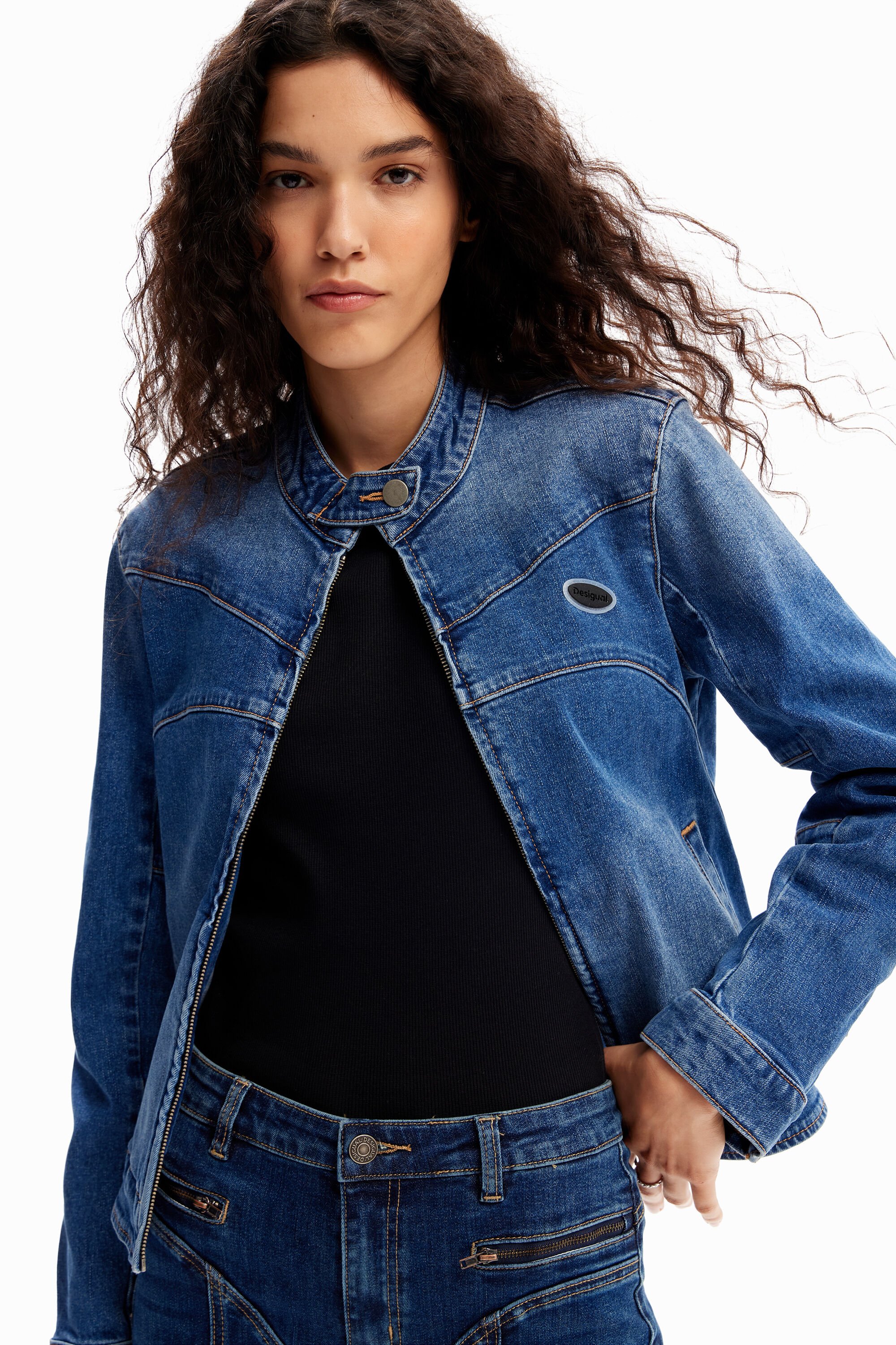 Chaqueta biker vaquera Desigual para hombre