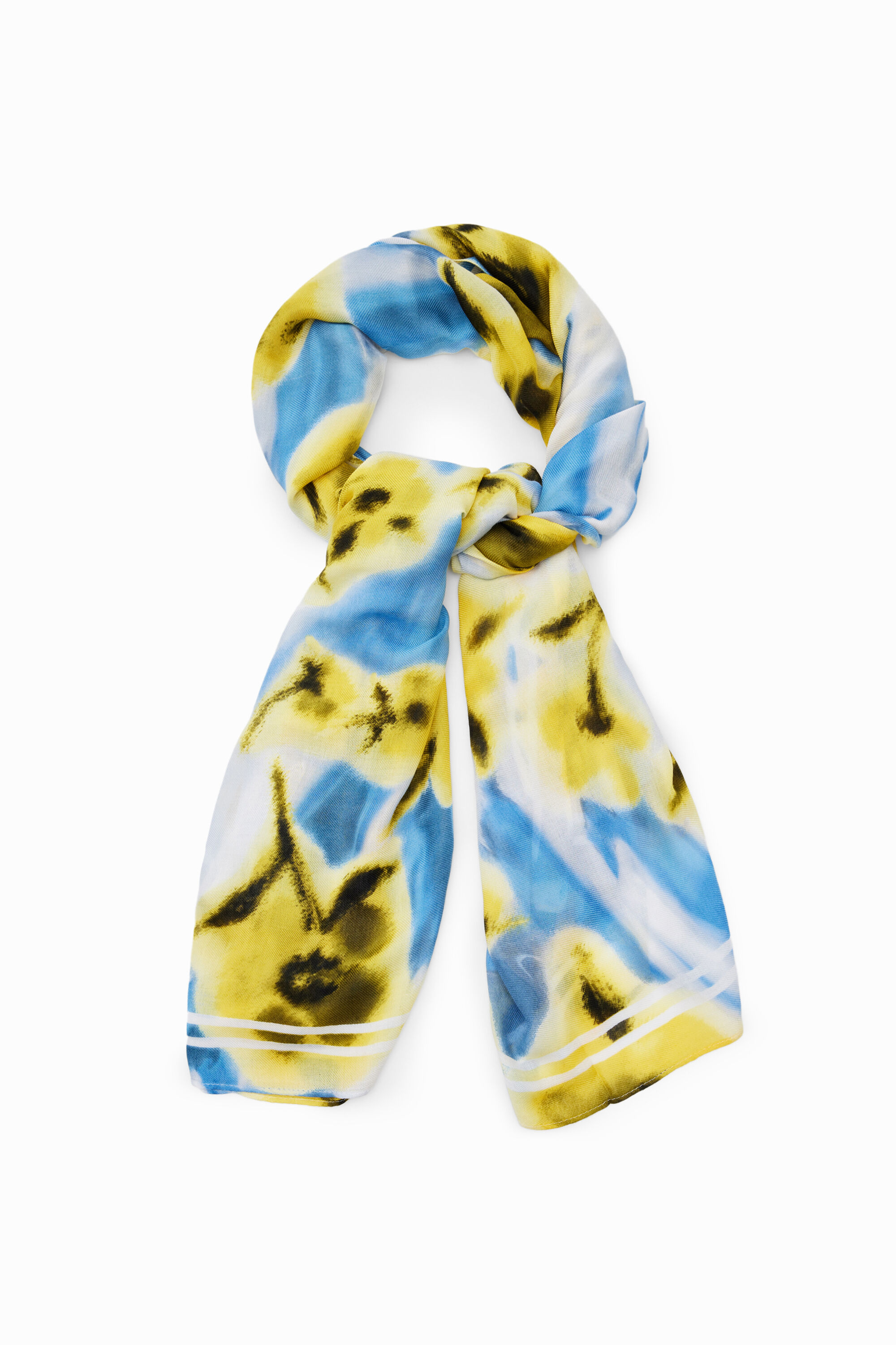 Bufanda rectangular Desigual Flores Bufanda rectangular Desigual Flores