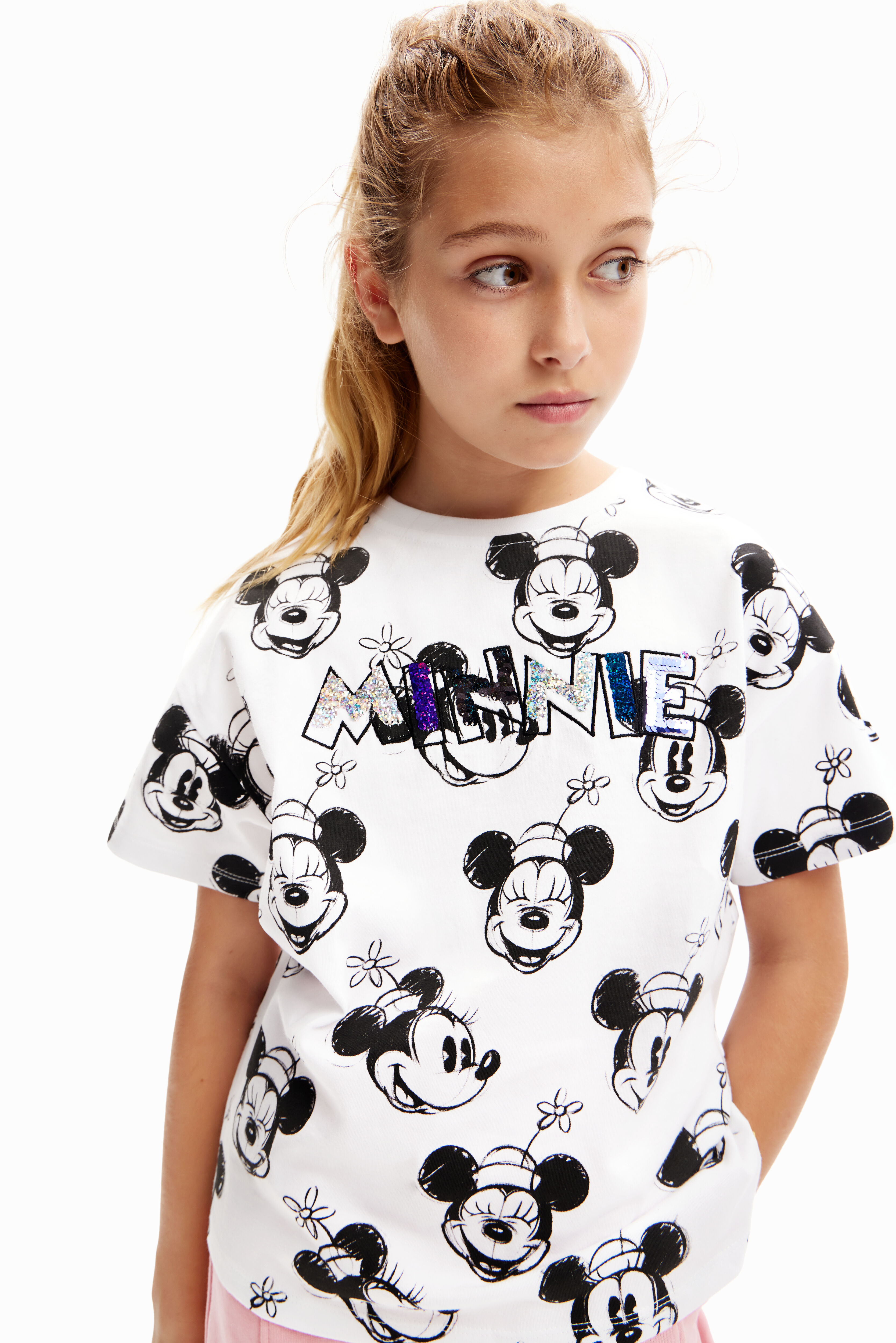 Camiseta Minnie Mouse con Lentejuelas Reversibles Camiseta Minnie Mouse con Lentejuelas Reversibles