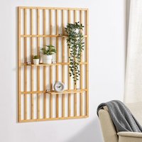 Estantería de Pared Røst 3 Estantes Bambú 120 X 80 X 13 Cm