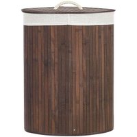 Cesta de Madera de Bambú Oscura 60 Cm
