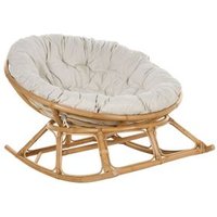 Silla Mecedora Orvieto Ratán Beige