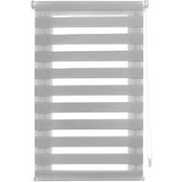 Estor Enrollable Blindecor Easyfix Gris Plata Media 130x150