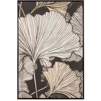 Cuadro Hojas Foam Con Marco Negro 83x4x123 Cm